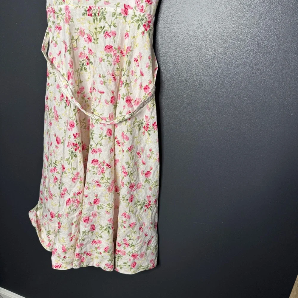 Polo Ralph Lauren Elizabeth Floral Short Sleeve Dress Short Puff Sleeves 8 - Picture 14 of 15